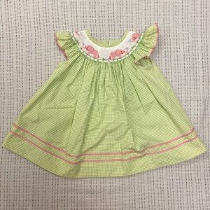 Vive La Fete Smocked Elephant Dress